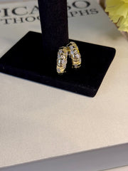 Mix Taşlı Halka Küpe