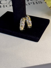 Mix Taşlı Halka Küpe