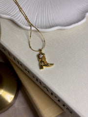 Çelik Kovboy Botu Kolye