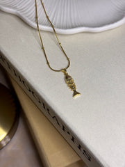 Çelik Mini Balık Kolye