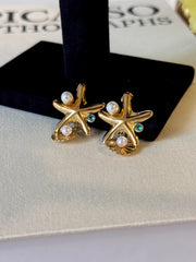 Çelik Deniz Yıldızı Küpe