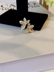 Flower Taşlı Küpe