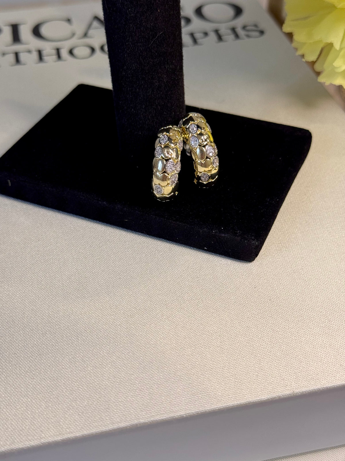 Mix Taşlı Halka Küpe